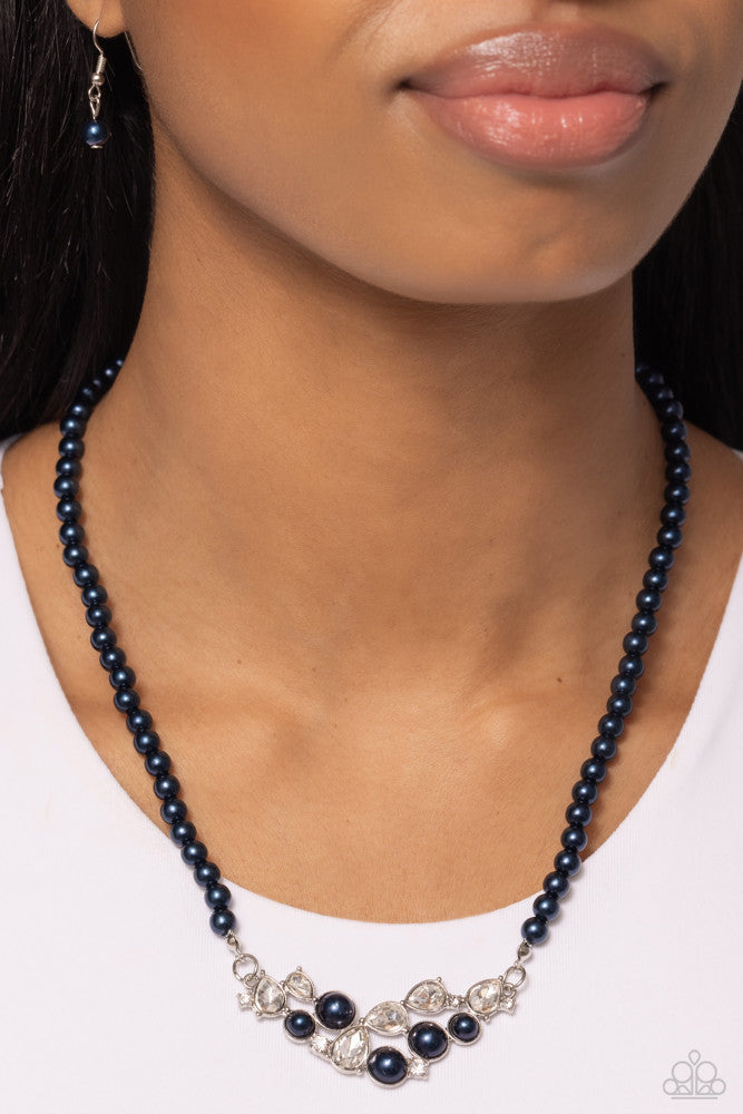 Pampered Pearls - Blue Necklace