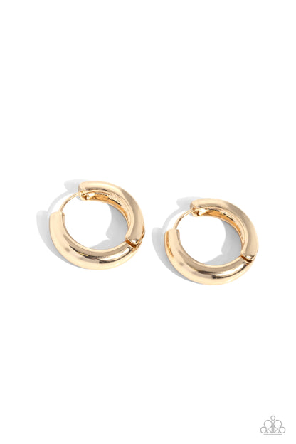 Simply Sinuous - Gold Earrings