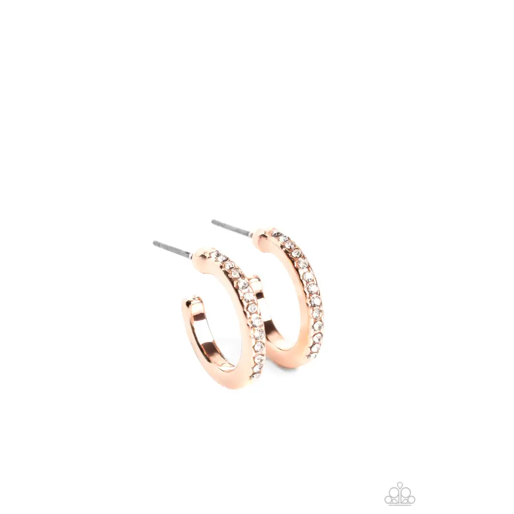 Audaciously Angelic - Rose Gold Earrings - Earrings