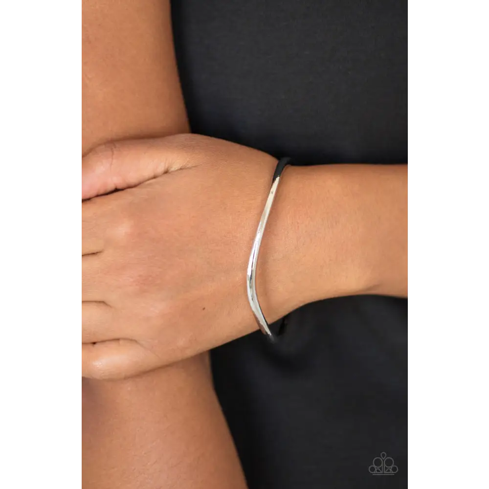 Awesomely Asymmetrical - Silver Bracelet - Bracelets