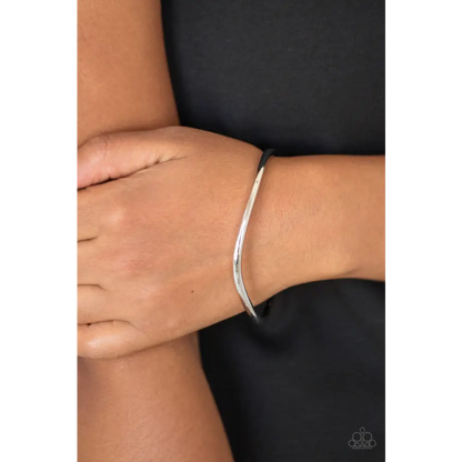 Awesomely Asymmetrical - Silver Bracelet - Bracelets