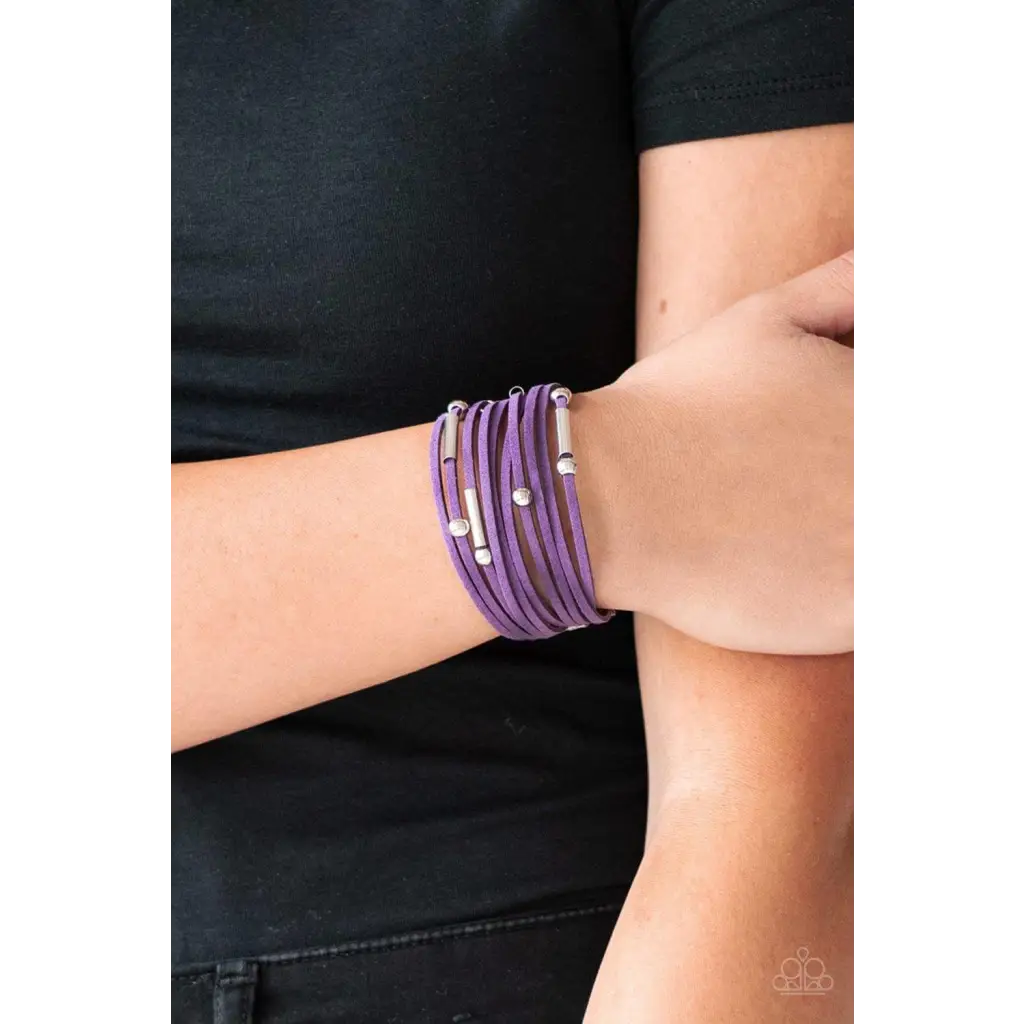 Back To BACKPACKER - Purple Bracelet - Deb's Jazzy Jems