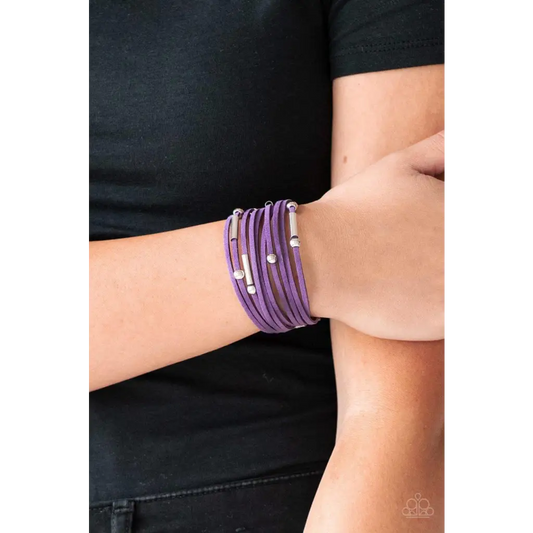 Back To BACKPACKER - Purple Bracelet - Deb's Jazzy Jems