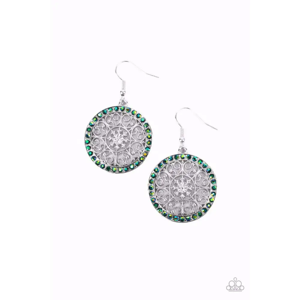 Bollywood Ballroom - Green Earrings - Earrings