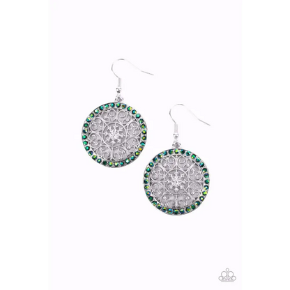 Bollywood Ballroom - Green Earrings - Earrings