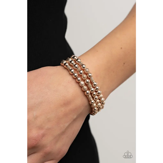 Boundless Boundaries - Rose Gold Bracelet - Bracelets