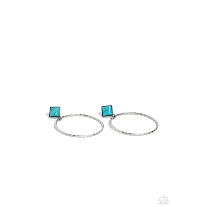 Canyon Circlet - Blue Earrings - Earrings