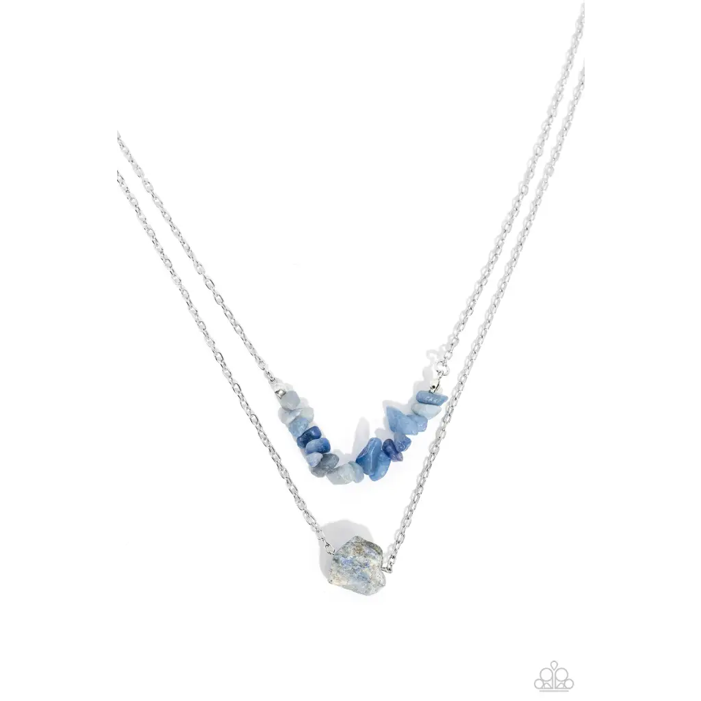 Chiseled Caliber - Blue Necklace - Necklaces