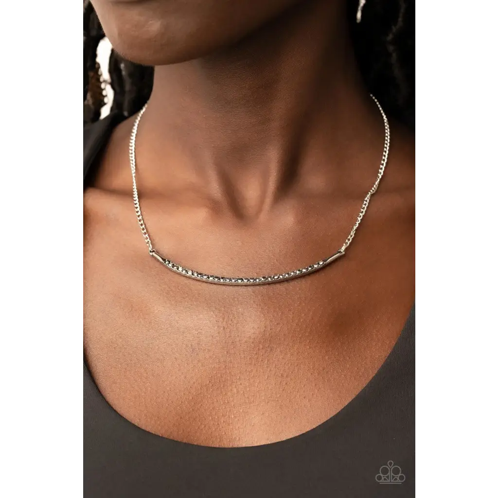 Collar Poppin Sparkle - Silver - Deb's Jazzy Jems