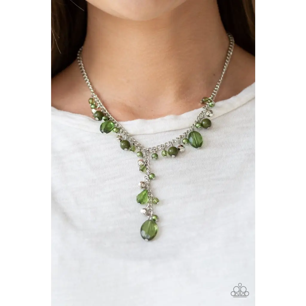 Crystal Couture - Green Necklace - Deb's Jazzy Jems