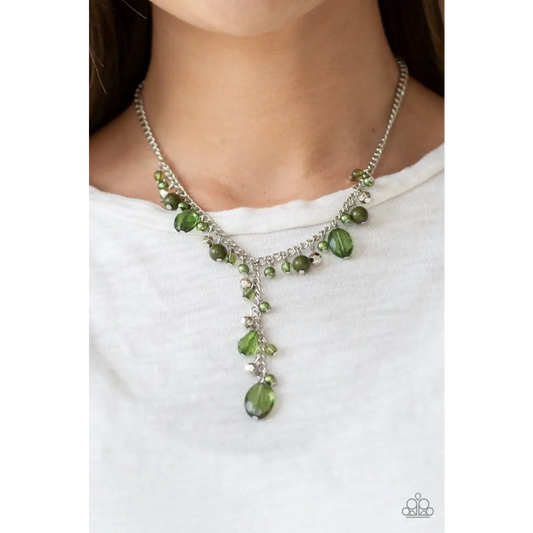 Crystal Couture - Green Necklace - Deb's Jazzy Jems