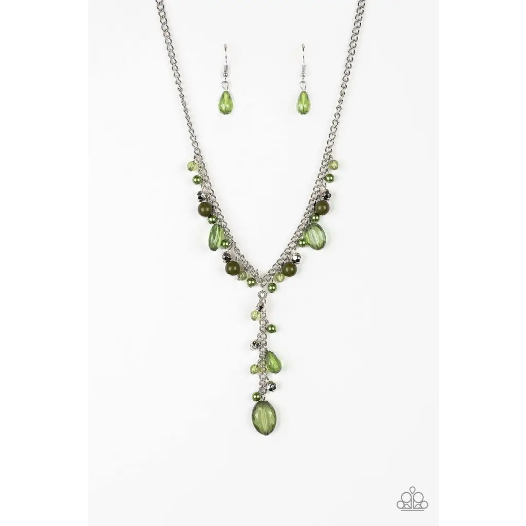 Crystal Couture - Green Necklace - Deb's Jazzy Jems