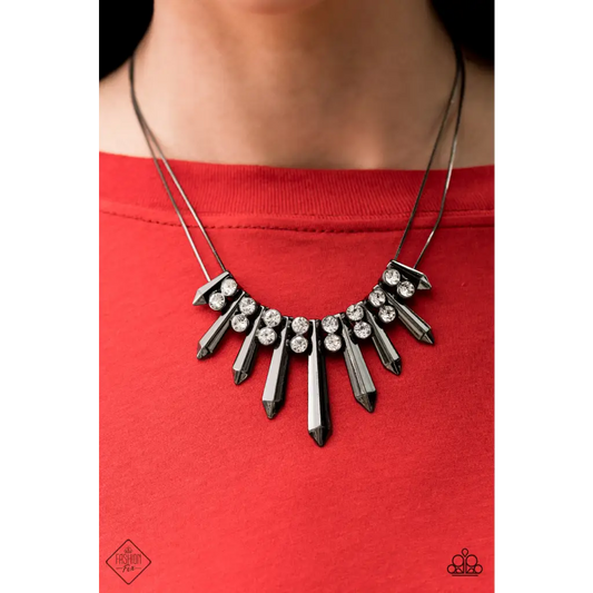 Dangerous Dazzle - Black Necklace - Necklaces