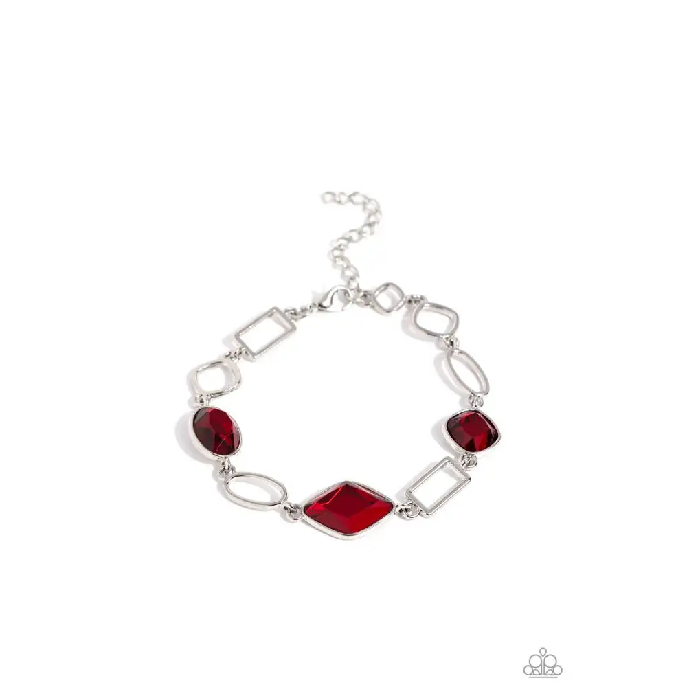 Dazzle for Days - Red Bracelet - Bracelets