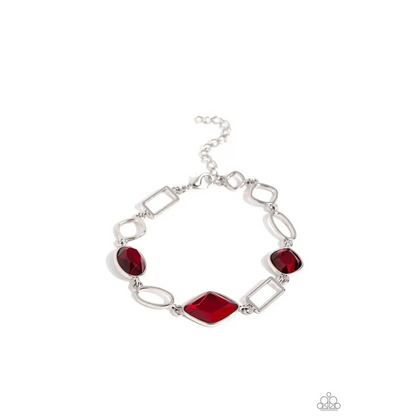 Dazzle for Days - Red Bracelet - Bracelets