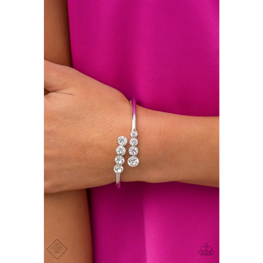 Defying Dazzle - White Bracelet - Bracelets