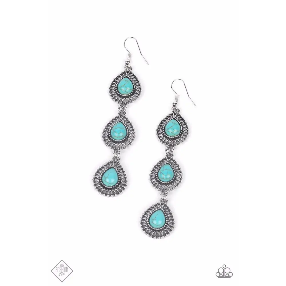 Desertscape Dweller - Blue Earrings - Earrings