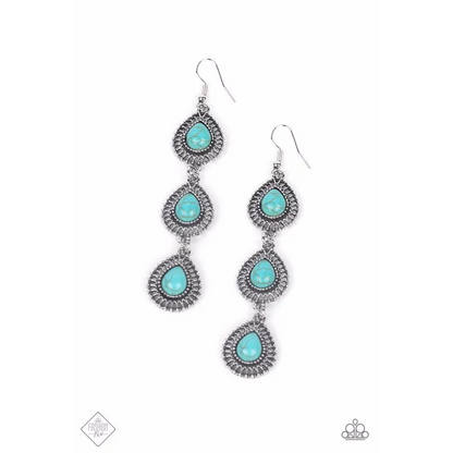 Desertscape Dweller - Blue Earrings - Earrings