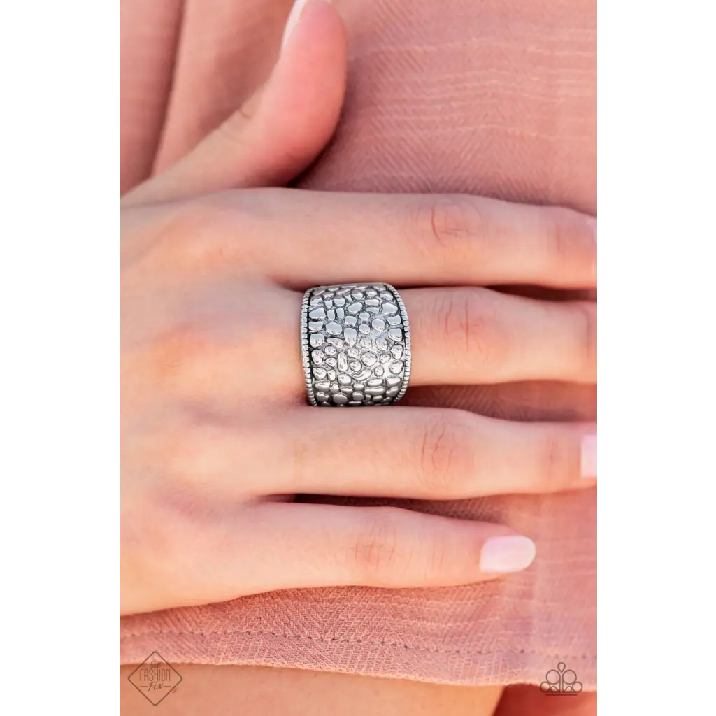 Dotted Decorum - Silver Ring - Rings