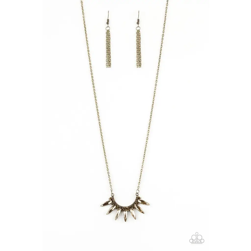 Empirical Elegance - Brass Necklace - Deb's Jazzy Jems