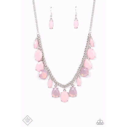 Fairytale Fortuity - Pink Necklace - Necklaces