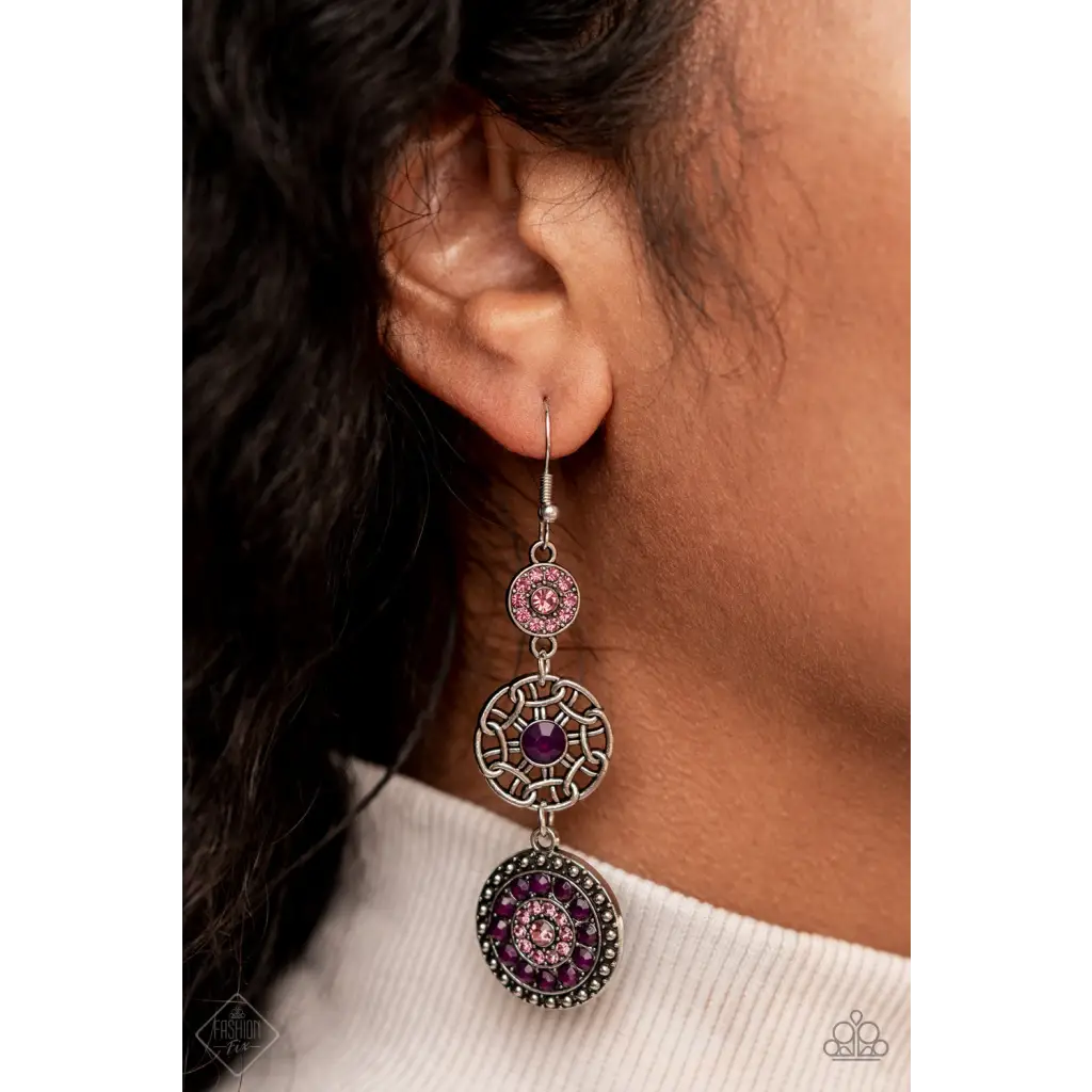 Farmhouse Hustle - Purple Earrings - Earrings