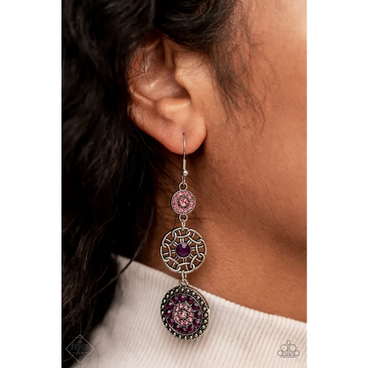 Farmhouse Hustle - Purple Earrings - Earrings