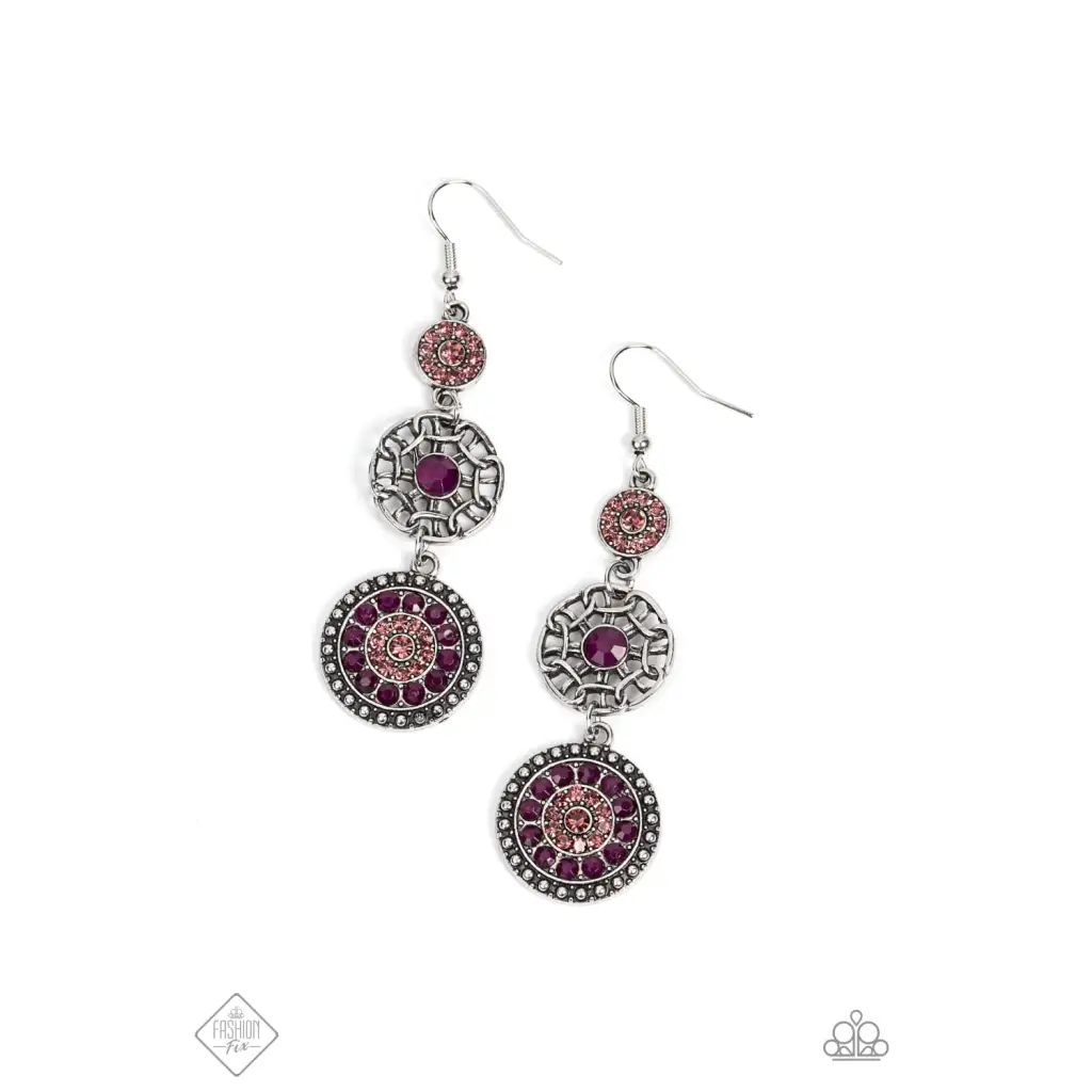 Farmhouse Hustle - Purple Earrings - Earrings