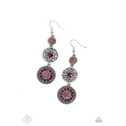 Farmhouse Hustle - Purple Earrings - Earrings