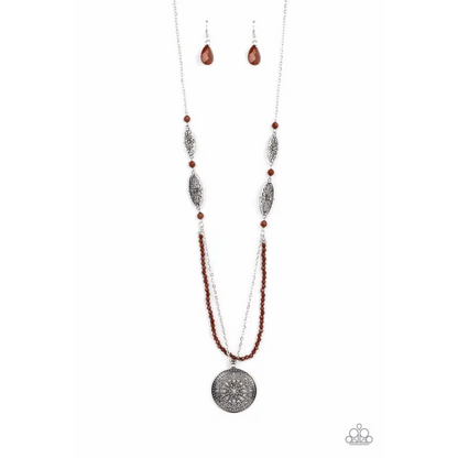 Garden of Grace - Brown Necklace - Necklaces