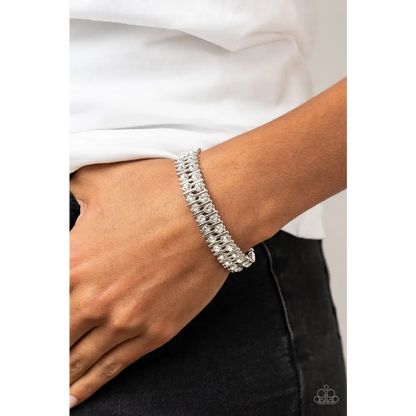 Generational Glimmer - White Bracelet - Deb's Jazzy Jems