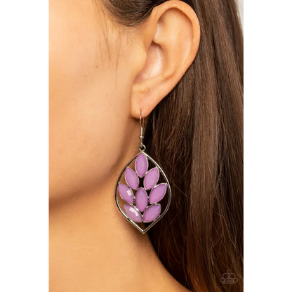 Glacial Glades - Purple Earrings - Earrings