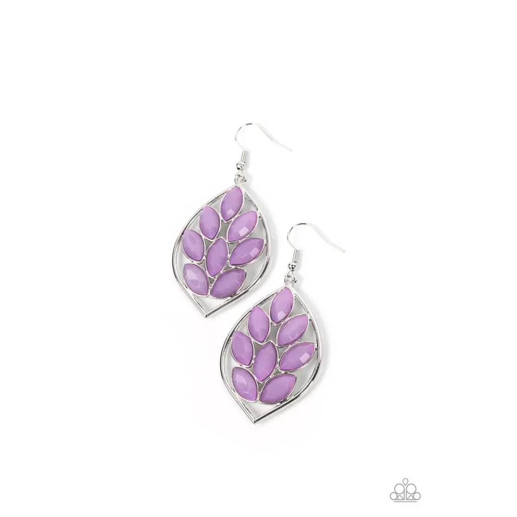 Glacial Glades - Purple Earrings - Earrings