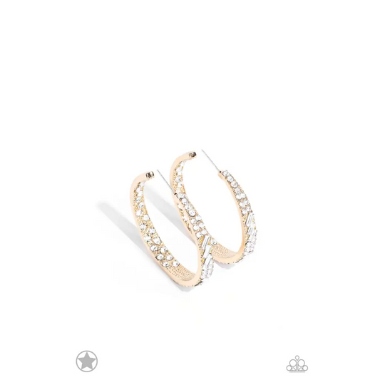 GLITZY By Association - Gold Earrings - Earrings