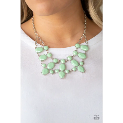 Goddess Glow - Green Necklace - Necklaces