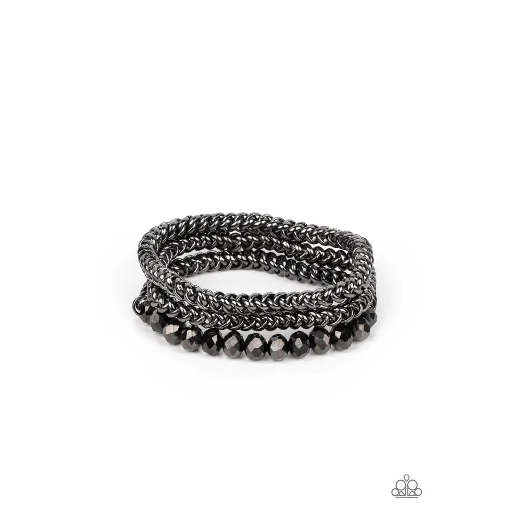 Gutsy and Glitzy - Black Bracelet - Bracelets