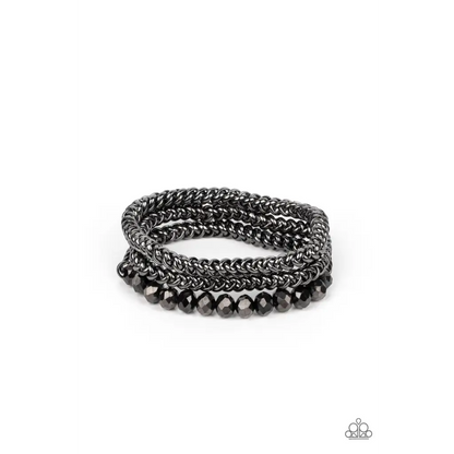 Gutsy and Glitzy - Black Bracelet - Bracelets