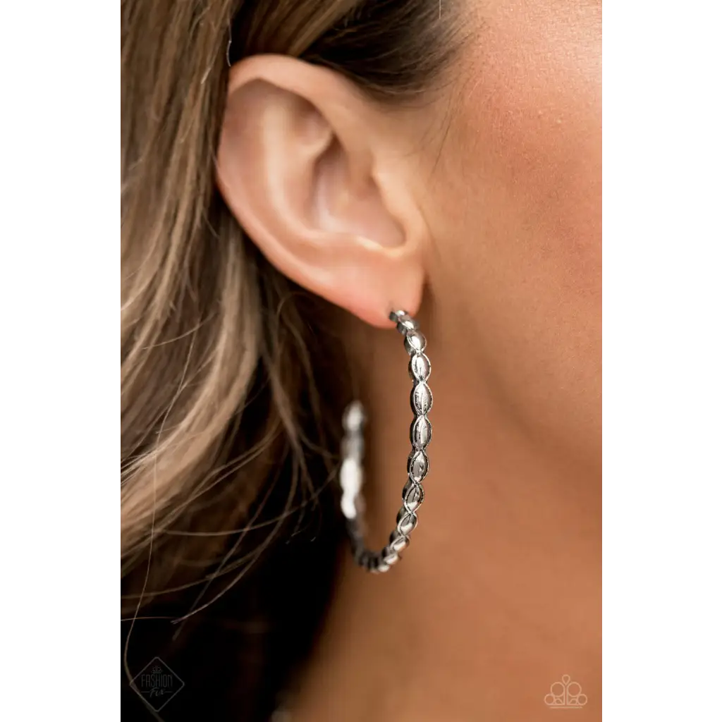 Hoop Hype - Silver Earrings - Earrings