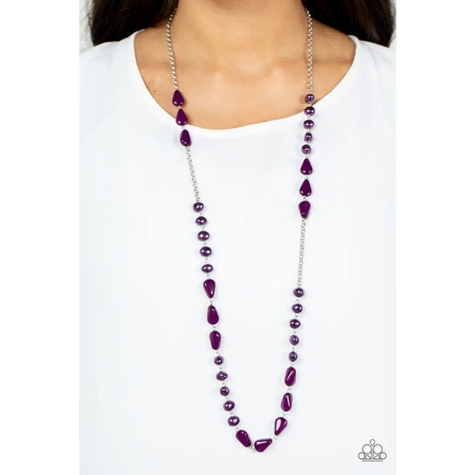 Juicy Gossip - Purple Necklace - Necklaces