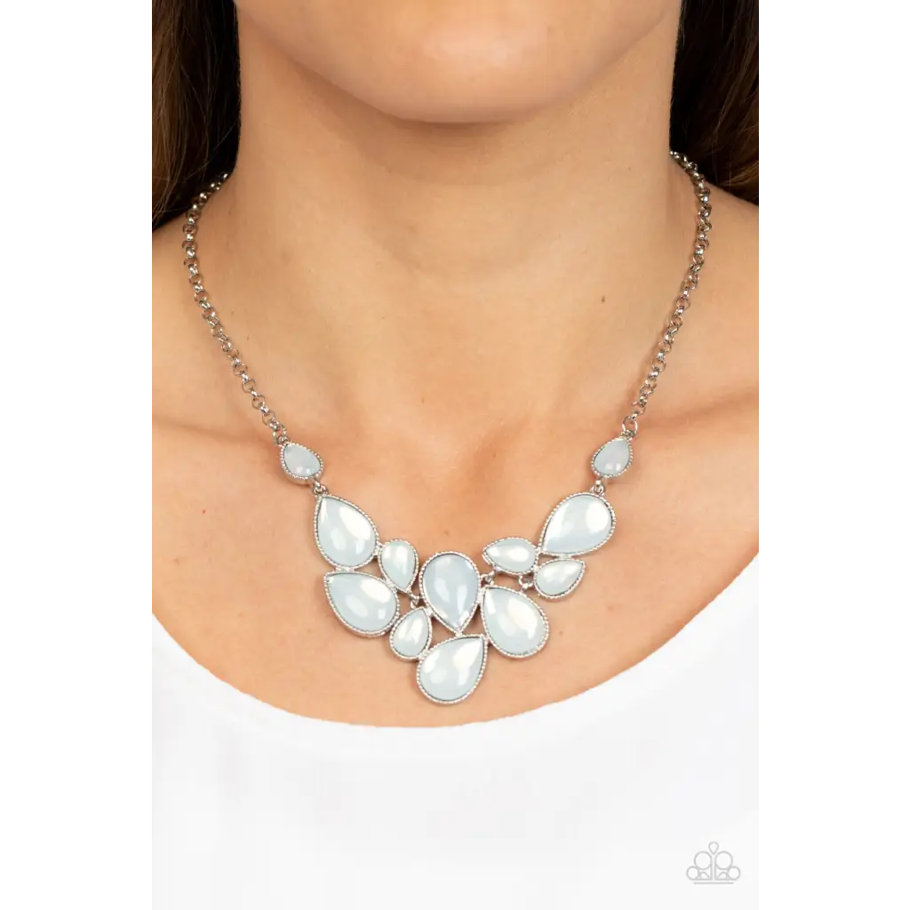 Keeps GLOWING and GLOWING - White Necklace - Necklaces