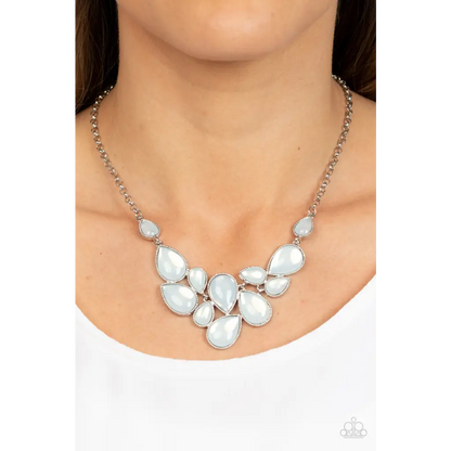 Keeps GLOWING and GLOWING - White Necklace - Necklaces