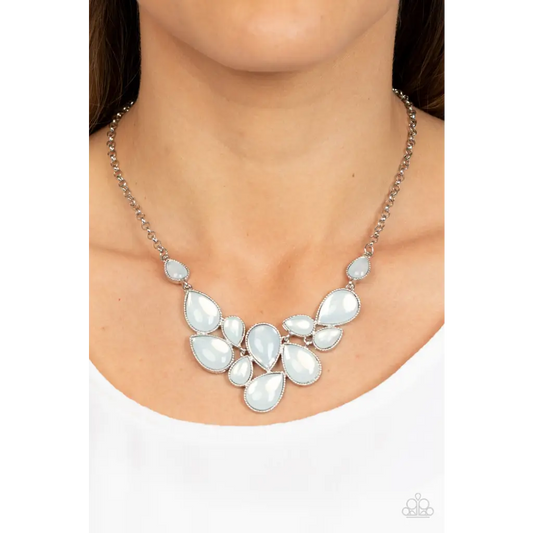 Keeps GLOWING and GLOWING - White Necklace - Necklaces