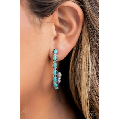 Kick Up a SANDSTORM - Blue Earrings - Earrings