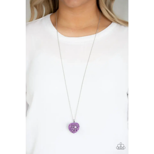 Love Is All Around - Purple Necklace - Deb's Jazzy Jems