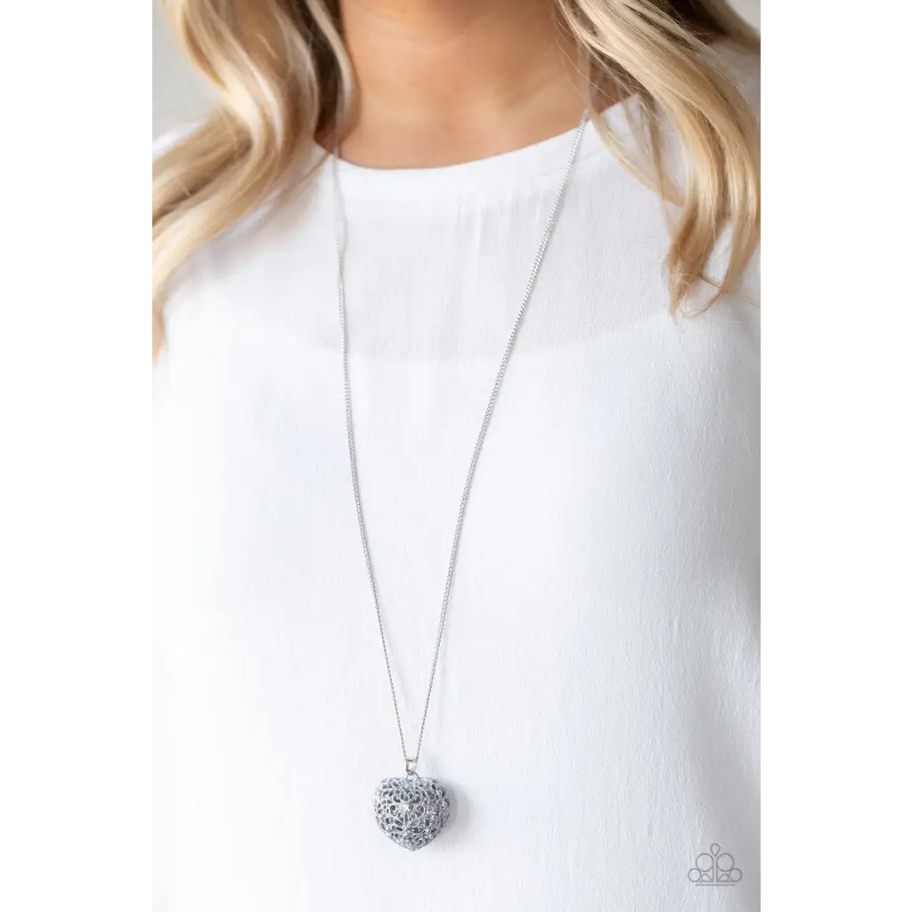 Love Is All Around - Silver Necklace - Deb's Jazzy Jems