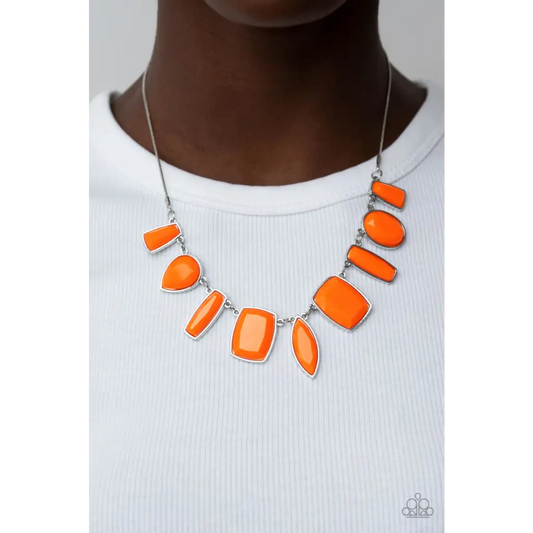 Luscious Luxe - Orange Necklace - Necklaces