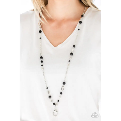 Make An Appearance - Black Lanyard Necklace - Deb's Jazzy Jems