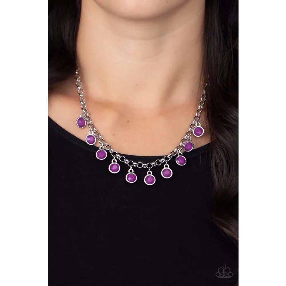 Moonbeam Magic - Purple Necklace - Necklaces