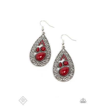 Nautical Daydream - Red Earrings - Earrings