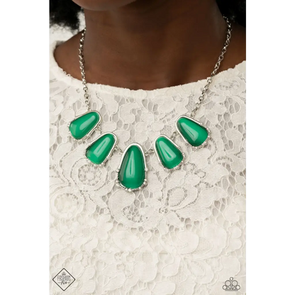 Newport Princess - Green Necklace - Necklaces